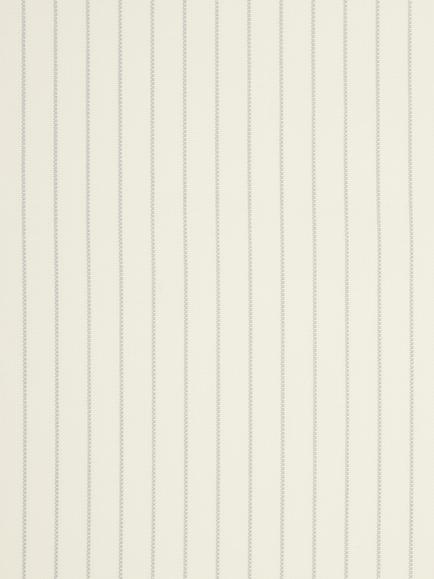 John Lewis Cotton Woven Stripe Furnishing Fabric, White/Storm