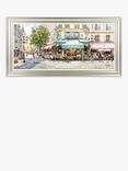 John Lewis Richard Macneil 'Paris Cafe' Framed Print, 56 x 111cm, Multi