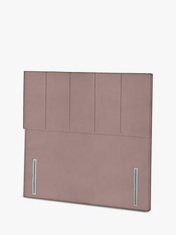Silentnight Siena Full Height Headboard, Double - view 2, Dusky Pink