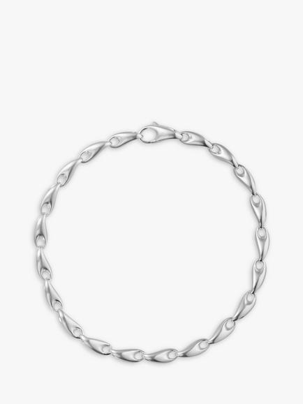 Georg Jensen Sculptural Link Bracelet, Silver, Silver
