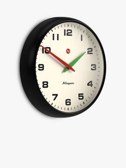 Newgate Clocks Superstore Retro Metal Quartz Wall Clock, 40cm, Black - view 2, Black