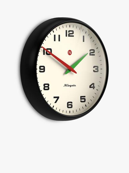 Newgate Clocks Superstore Retro Metal Quartz Wall Clock, 40cm, Black - view 2, Black