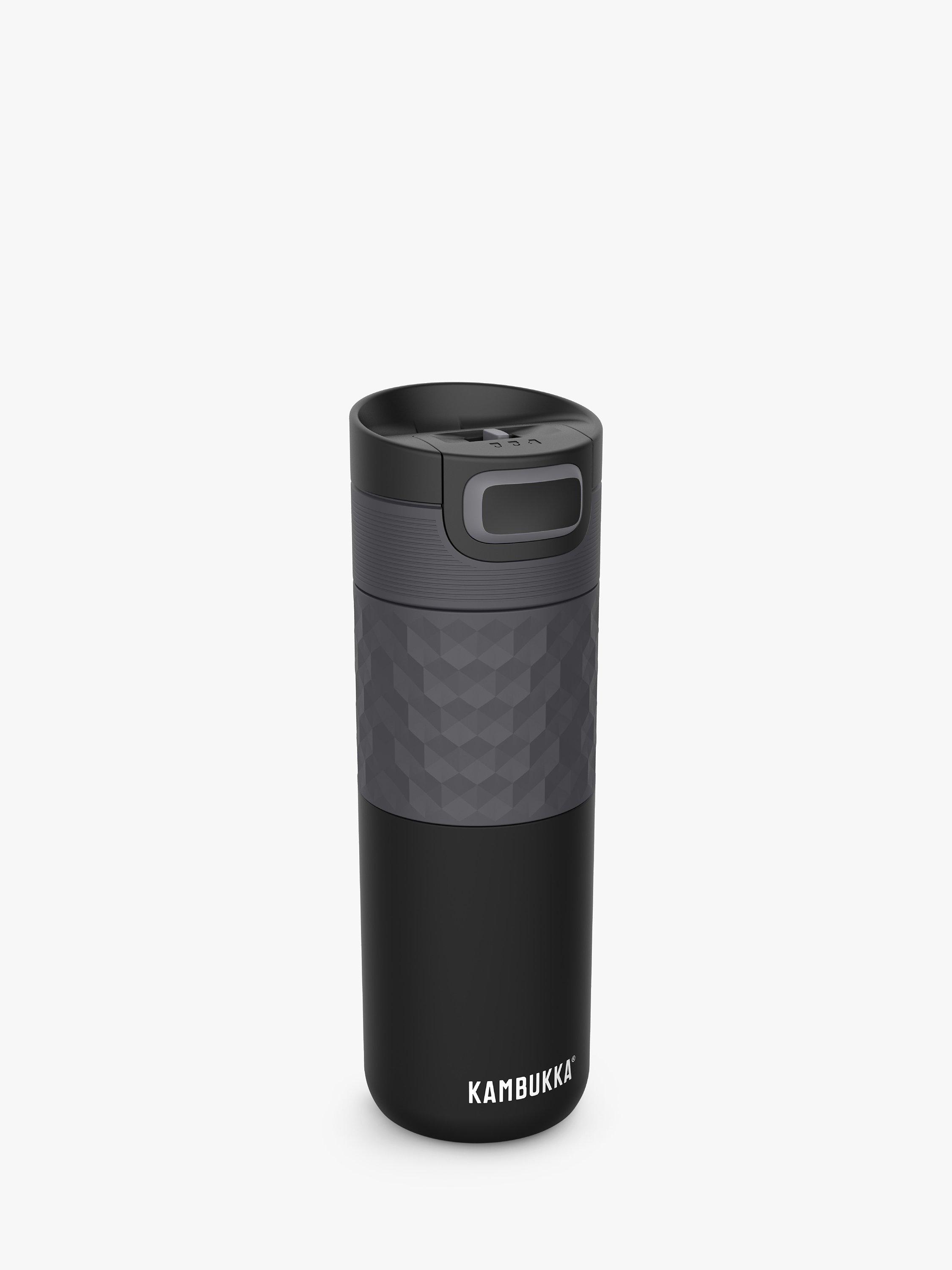 KAMBUKKA Etna Stainless Steel Insulated Leak-Proof Travel Mug, 500ml, Black Steel