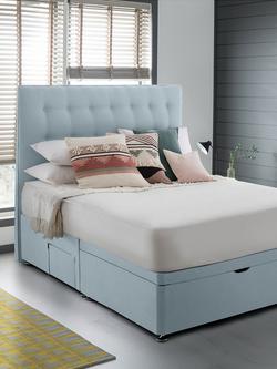 Silentnight 2 Drawer Continental Half Ottoman Divan Base Storage Bed, King Size, Whisper