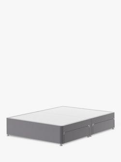 Silentnight 4 Drawer Divan Base, Double - view 2, Slate Grey