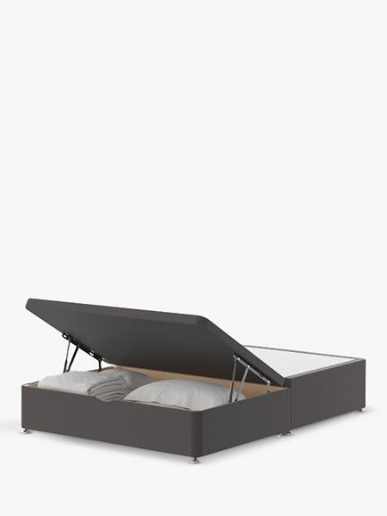 Silentnight End Divan Half Ottoman Storage Bed, King Size, Ebony