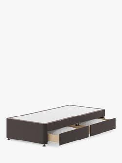 Silentnight 2 Drawer Divan Base, Single, Ebony