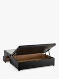 Silentnight 2 Drawer Continental Half Ottoman Divan Base Storage Bed, Super King Size, Ebony