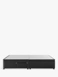 Silentnight 2 Drawer Continental Half Ottoman Divan Base Storage Bed, Super King Size, Ebony