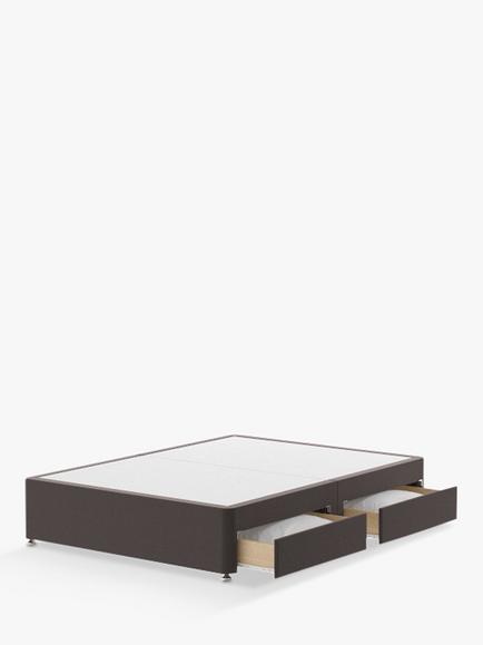 Silentnight 4 Drawer Divan Base, Double, Ebony