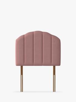 Silentnight Merlin Strutted Headboard, Single, Dusky Pink