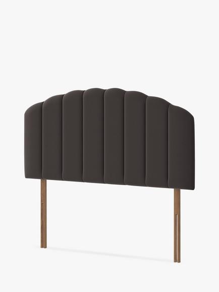 Silentnight Merlin Strutted Headboard, Super King Size - view 2, Ebony