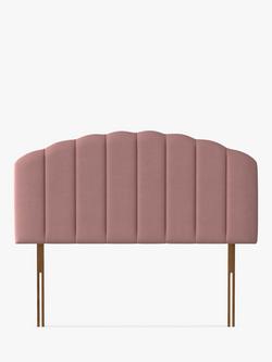 Silentnight Merlin Strutted Headboard, Super King Size, Dusky Pink