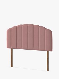 Silentnight Merlin Strutted Headboard, Super King Size - view 2, Dusky Pink