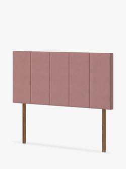 Silentnight Bresica Strutted Headboard, King Size - view 2, Dusky Pink
