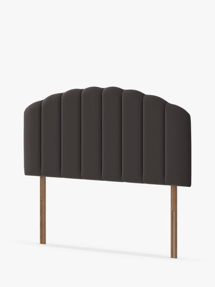 Silentnight Merlin Strutted Headboard, King Size - view 2, Ebony