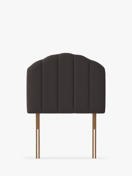 Silentnight Merlin Strutted Headboard, Single, Ebony