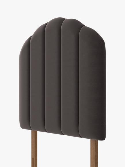 Silentnight Merlin Strutted Headboard, Single - view 2, Ebony