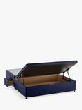 Silentnight 2 Drawer Continental Half Ottoman Divan Storage Bed, Double, Maritime
