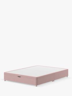 Silentnight End Divan Half Ottoman Storage Bed, King Size, Dusky Pink