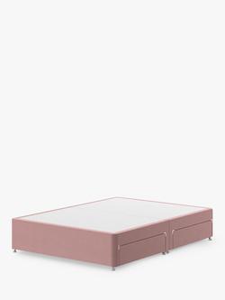 Silentnight 4 Drawer Divan Base, Double - view 2, Dusky Pink