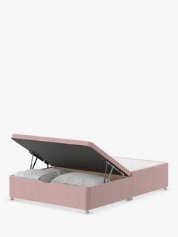 Silentnight End Divan Half Ottoman Storage Bed, Double - view 2, Dusky Pink