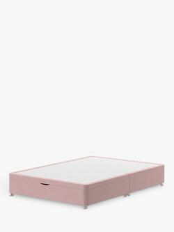 Silentnight End Divan Half Ottoman Storage Bed, Double, Dusky Pink