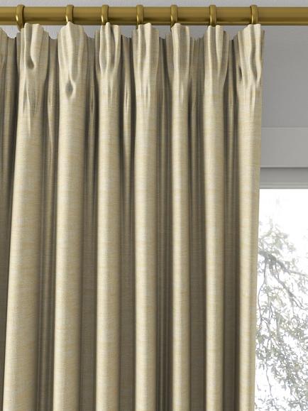 Laura Ashley Whinfell Made to Measure Curtains or Roman Blind, Gold - view 2, Gold