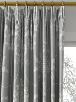Laura Ashley Josette Made to Measure Curtains or Roman Blind, Steel - view 2, Steel