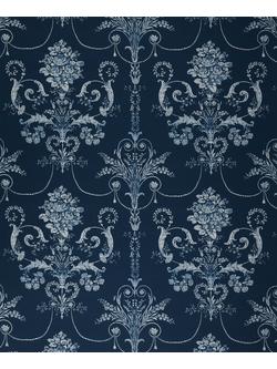Laura Ashley Josette Made to Measure Curtains or Roman Blind, Midnight, Midnight