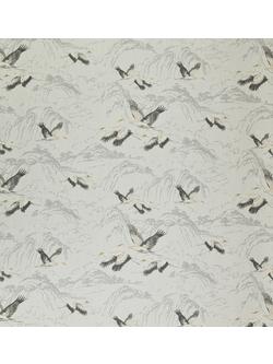 Laura Ashley Animalia Made to Measure Curtains or Roman Blind, Silver, Silver