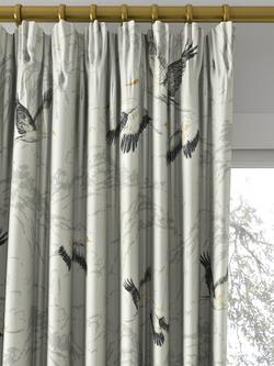 Laura Ashley Animalia Made to Measure Curtains or Roman Blind, Silver - view 2, Silver