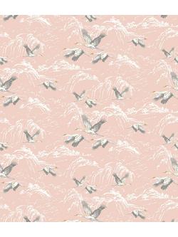 Laura Ashley Animalia Made to Measure Curtains or Roman Blind, Blush, Bush