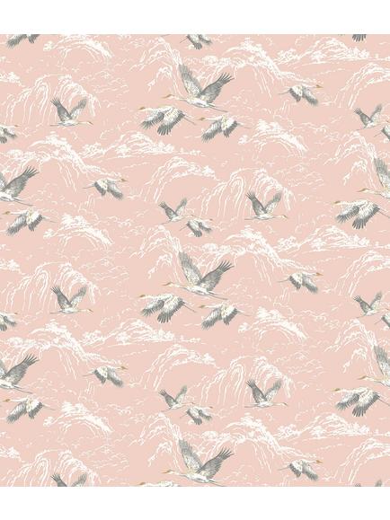Laura Ashley Animalia Made to Measure Curtains or Roman Blind, Blush, Bush