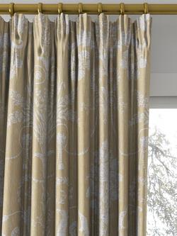 Laura Ashley Josette Woven Made to Measure Curtains or Roman Blind, Gold - view 2, Gold