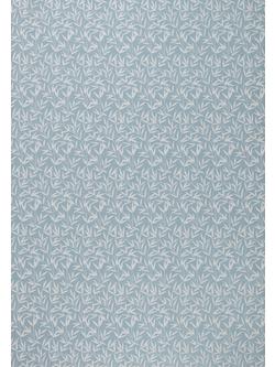 Laura Ashley Willow Leaf Chenille Made to Measure Curtains or Roman Blind, Pale Seaspray, Pale Seaspray