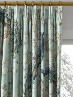 Laura Ashley Belvedere Made to Measure Curtains or Roman Blind, Duck Egg - view 2, Duck Egg