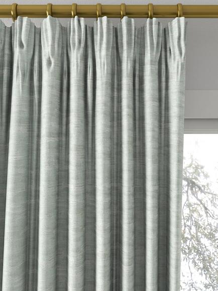 Laura Ashley Whinfell Made to Measure Curtains or Roman Blind, Duck Egg - view 2, Duck Egg