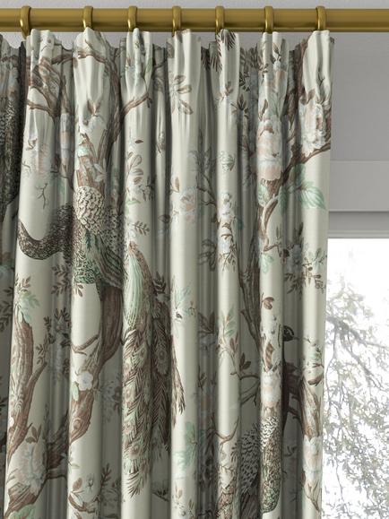 Laura Ashley Belvedere Made to Measure Curtains or Roman Blind, Truffle - view 2, Truffle