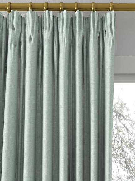 Laura Ashley Easton Made to Measure Curtains or Roman Blind, Duck Egg - view 2, Duck Egg