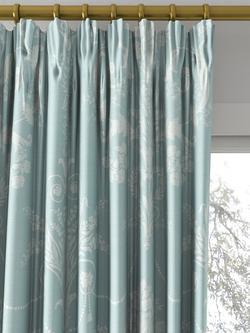 Laura Ashley Josette Made to Measure Curtains or Roman Blind, Duck Egg - view 2, Duck Egg