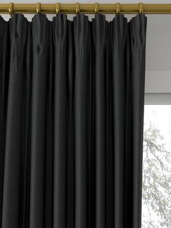 Laura Ashley Swanson Made to Measure Curtains or Roman Blind, Charcoal - view 2, Charcoal