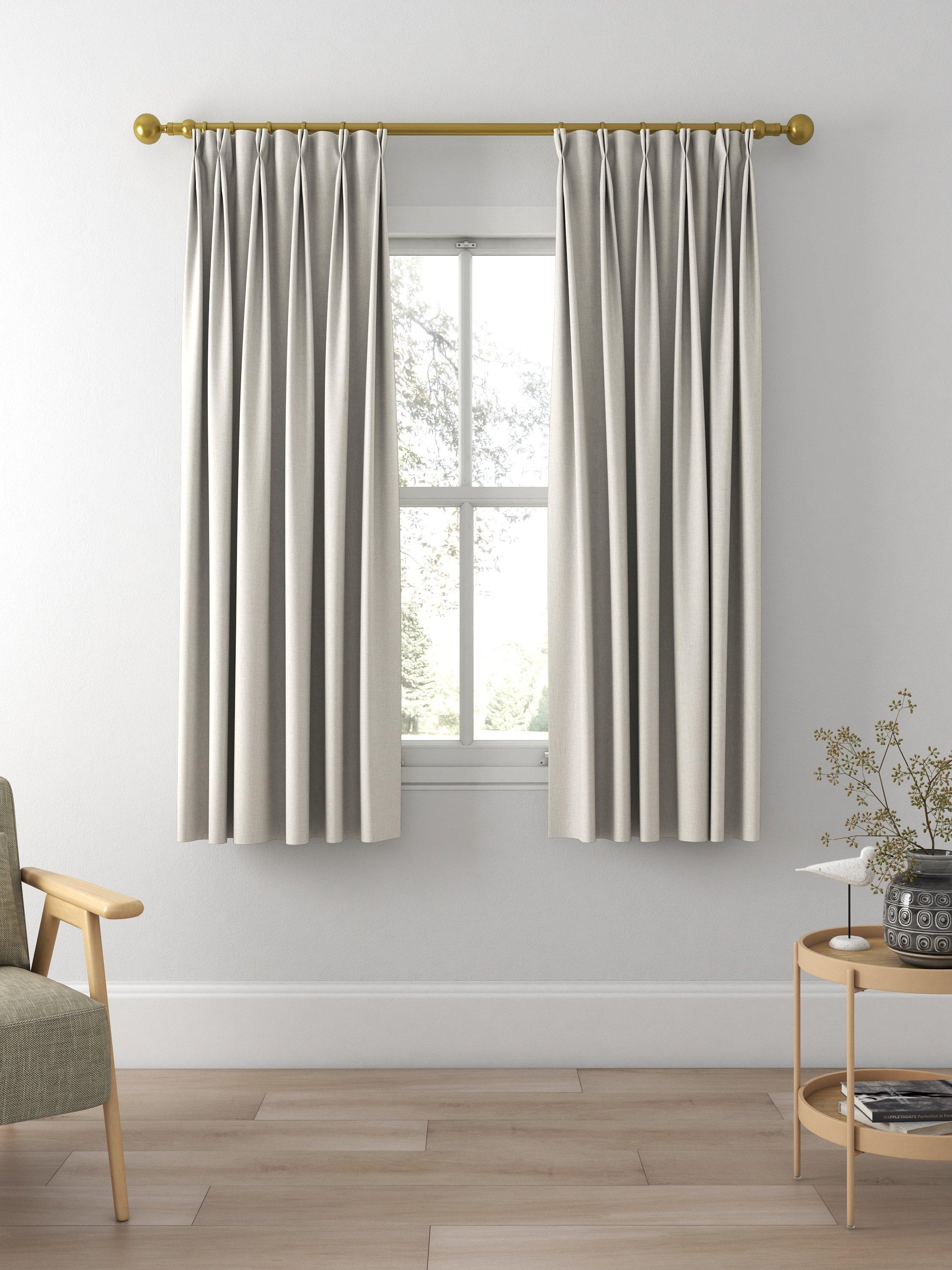 Laura Ashley Easton Made to Measure Curtains, Silver