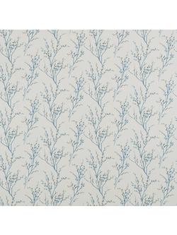 Laura Ashley Pussy Willow Made to Measure Curtains or Roman Blind, Off White/Seaspray, Off White/Seaspray