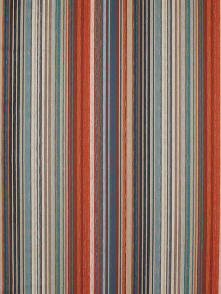 Harlequin Spectro Stripe Furnishing Fabric, Teal/Sedonia/Rust