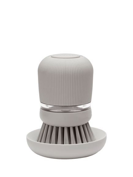 Brabantia SinkSide Soap Dispensing Dish Brush, Mid Grey