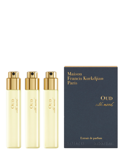 Maison Francis Kurkdjian Oud Silk Mood Extrait de Parfum Natural Spray Refills, 3 x 11ml, 