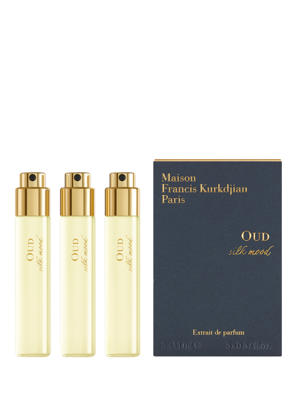 Maison Francis Kurkdjian Oud Silk Mood Extrait de Parfum Natural Spray Refills, 3 x 11ml, 