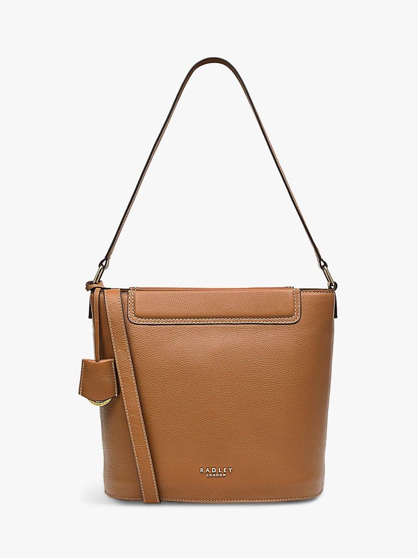 Radley Lynscott Way Medium Leather Zip Top Shoulder Bag, Butterscotch
