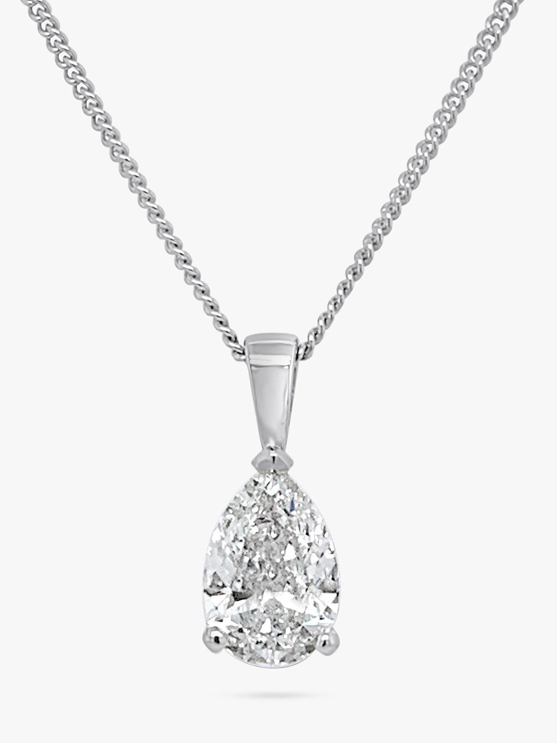 Product image 2 of 4, which shows Milton & Humble Jewellery Pre-Loved 18ct White Gold Diamond Pendant Necklace